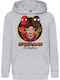 Детски суитшърт с качулка Tralala Spider-man No Way Home 01 сив