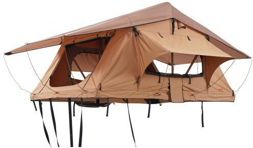 Vevor Σκηνή Camping Αυτοκινήτου Φουσκωτή Μπεζ 3 Εποχών για 3 Άτομα για Jeep SUV Φορτηγό με Σκάλα