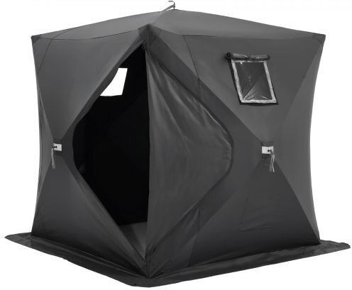 Vevor Fishing Tent Camping Tent Pop Up Black for 4 People 230x230x200cm Fishing Tent