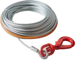 Galvanized Wire Rope Vevor 3/8"x50' Hook 15,200 Lbs Gsjpstg38incdwgmdv0