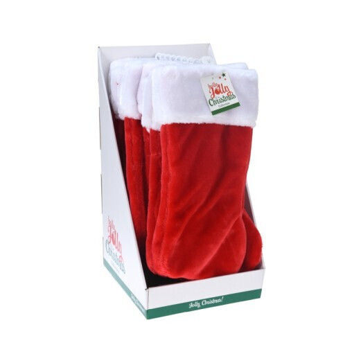 Șosetă Decorativă de Crăciun material textil L42xl25xH2cm.