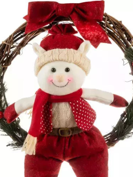 Ruhhy Crăciun Decorativ Lemnos Coroană de flori cu Diametru 55cm.