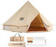 Vevor Camping Tent Teepee Beige for 10 People 600x600x350cm