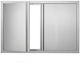 BBQ Door Vevor 914x610 mm Stainless Steel Double Outdoor Kitchen Door