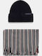 Beanie Beanie Knitted in Navy Blue color