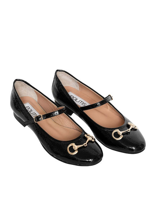 Anatomic Patent Leather Ballerinas Black