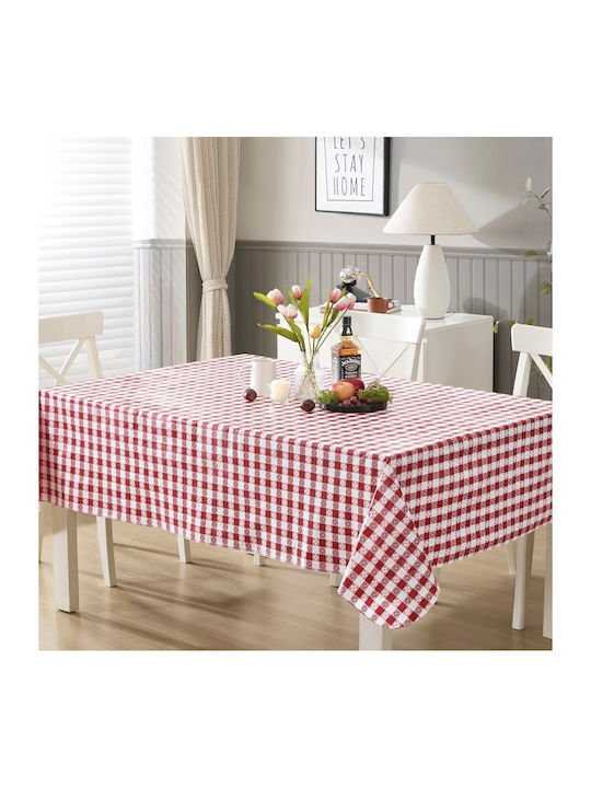 Pufo Bistro Tablecloth 100 X 140 Cm Red White