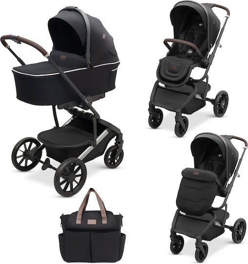Dovadi Fly Adjustable 2 in 1 Baby Stroller Suitable for Newborn Midnight Black