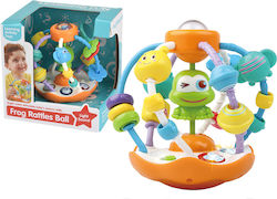 Lean Toys Rattle Frog Ball for 6++ Months