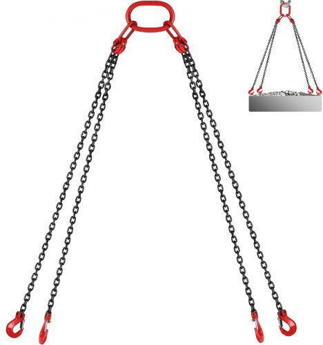 Vevor Lifting Chain 10ft 5/16" 5 Ton 4 Hooks 3msglt00000000001v0