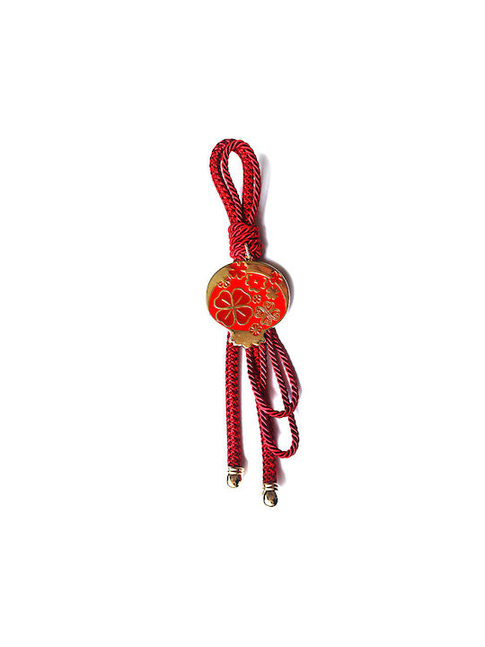 Li-LO Suspendata Amulet Rodie Burgundy din Metal 5.5x24.5cm 1buc