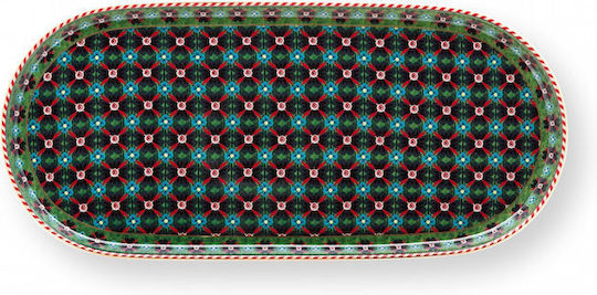 Pip Studio Μακροστενη Πιατελα Berry Blues Μπλε Σκουρο 25 X 12cm