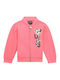 Kids Sweatshirt Cardigan Fuchsia