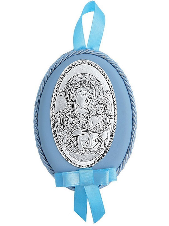 Icoane Talisman pentru copii cu Fecioara Maria din Argint MA/D516-C