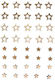 Rayher Wooden Stars 40pcs