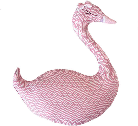 Bunny Bebe Handmade Crib Decorative Pillow Swan Pink
