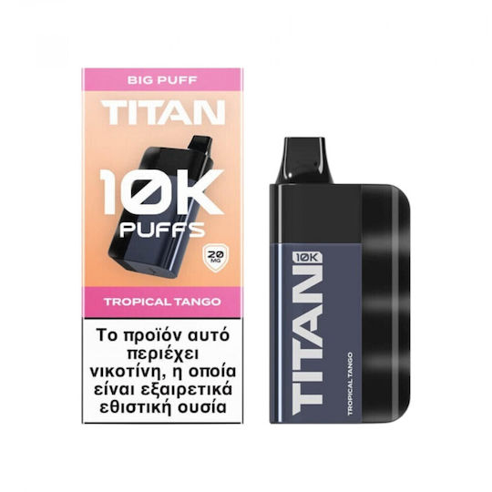 Titan Titan Einweg-E-Zigarette 10000 Einweg-E-Zigaretten Gold 2ml 20mg Schwarz