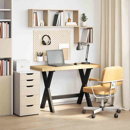 Desk 120x50x75cm Coffee