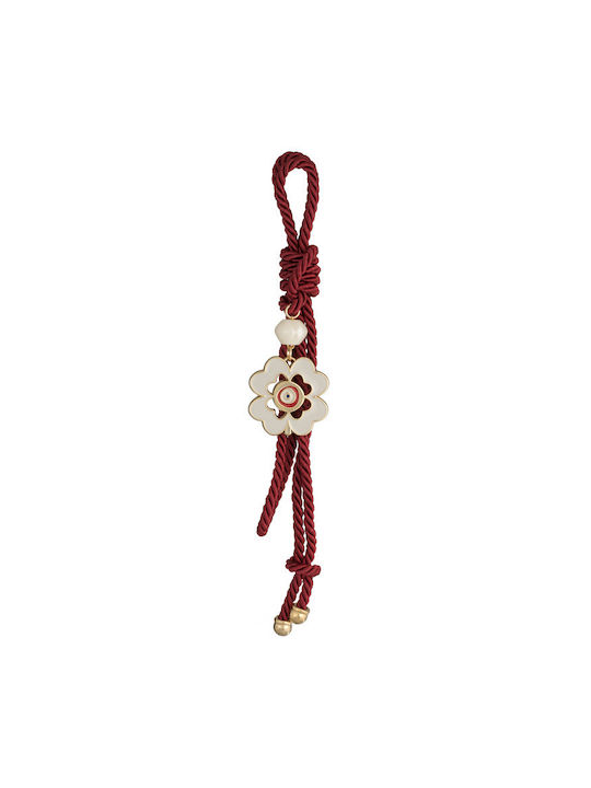 Li-LO Hanging Lucky Charm Home Burgundy made of Metal 23cm 1pcs