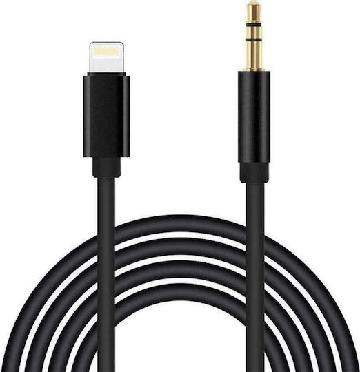 Andowl Q-a191 3.5mm zu Lightning Kabel Schwarz 1.2m (152860)