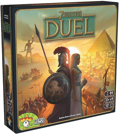 Brettspiel 7 Θαύματα – Μονομαχία für 2 Spieler 10+ Jahre Repos Production