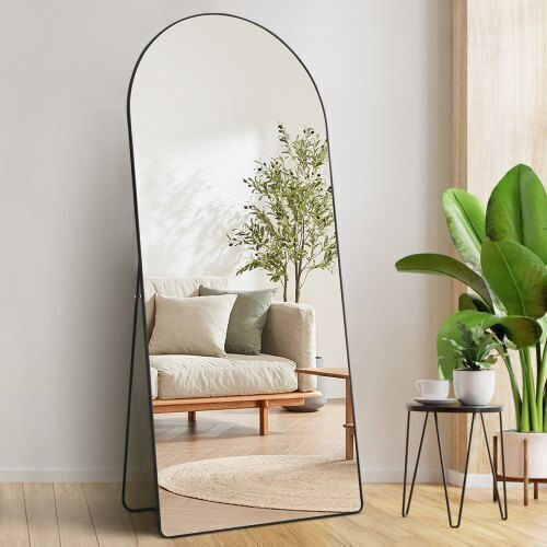 Vevor Oglindă De Podea Arcuită Neagră 180.3x81.3cm