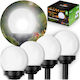 Lumină Solară Albă Sferică 4buc Ilumen Ls-102