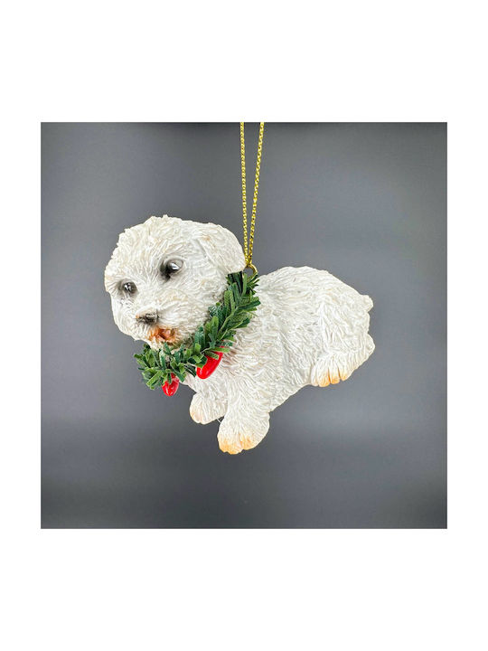 Hanging Ornament Dog Ceramic