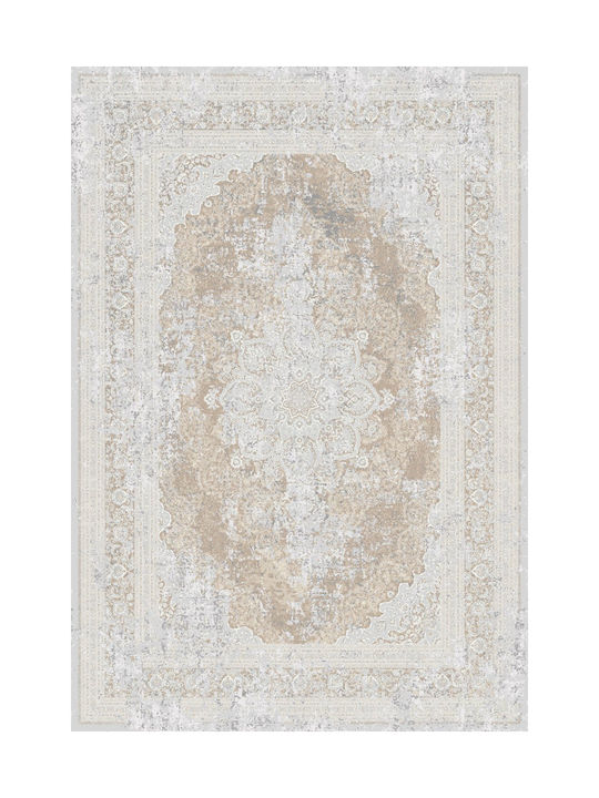 Klonaras Luxurious Silk 5989 Χαλί Διάδρομος Μεταξένιο Grey Beige 80x150cm
