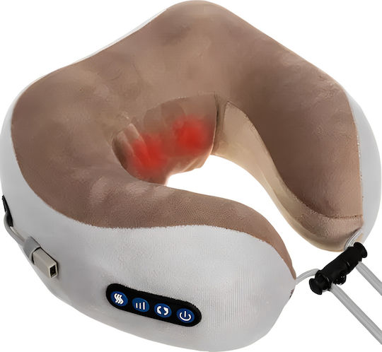 Idealstore Elektrisches Kissen Vibromassage Nackenbereich Aus Memory-Schaum 3 Funktionen Einstellbare Massagekraft Intensität Massagerichtungswahl Heizung Inklusive Abnehmbarem Bezug