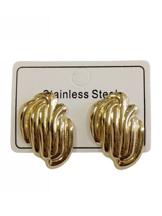 Kostibas Fashion Earrings made of Steel Gold Plated