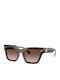 Tory Burch Damen Sonnenbrille mit Braun Schildkröte Kunststoff Gestell und Braun Verlaufsfarbe Linse TY7208U-172813