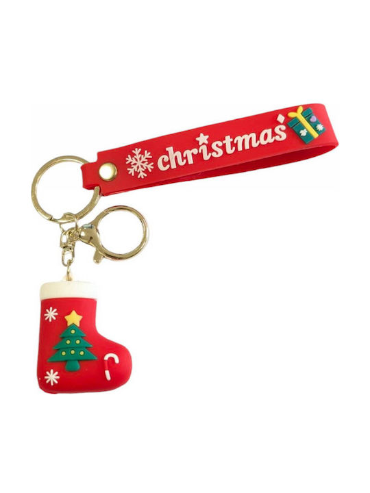 Kostibas Fashion Christmas Keychain Metallic Gold