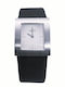 Alfex Women's Watch with Black Leather Strap