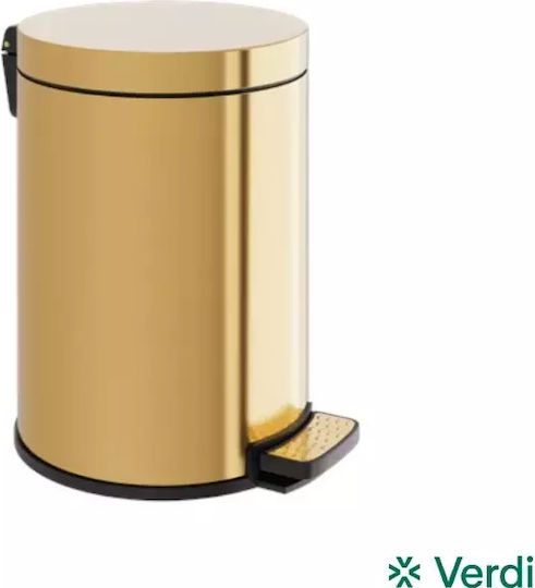 Verdi Inox Банята кошче Златист