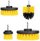Set 4 Cleaning Brushes Adapter Cordless Drill Medium Stiffness Durable Material Perfectly Cleans Tiles Sinks Shower Cabins Toilets