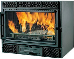 Edilkamin Firebox Deco 54 Ενεργειακό Τζάκι Κασέτα Ξύλου Αερόθερμο Ίσιο με Ανοιγόμενη Πόρτα