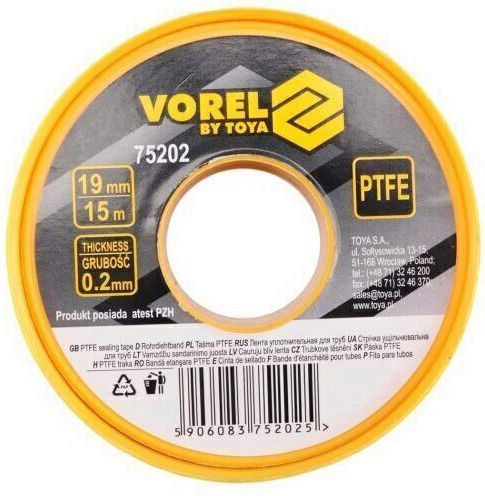 Vorel 75202 Teflon Tape 15 M Length