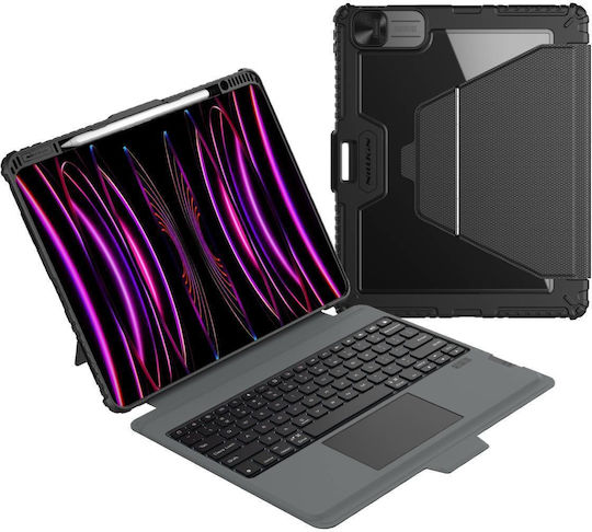 Nillkin Bumper Flip Cover Ανθεκτική με Πληκτρολόγιο Μαύρη (iPad Pro 2024 13")