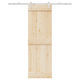 Sliding Door Mechanism Silver 183 cm Stainless Steel