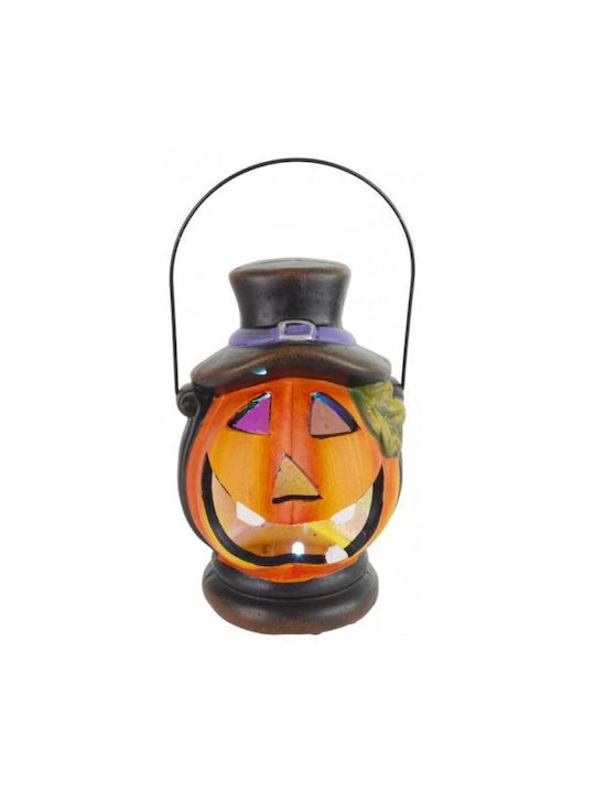 Strend Pro Magichome Decorațiune Grădină Felinar Dovleac Pălărie Led Ceramic 15 Cm