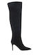 Synthetic Leather Over the Knee Women's Boots Black