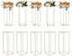 Vevor Pot Stands Metal Gold 28cmx28cmcm. 10pcs