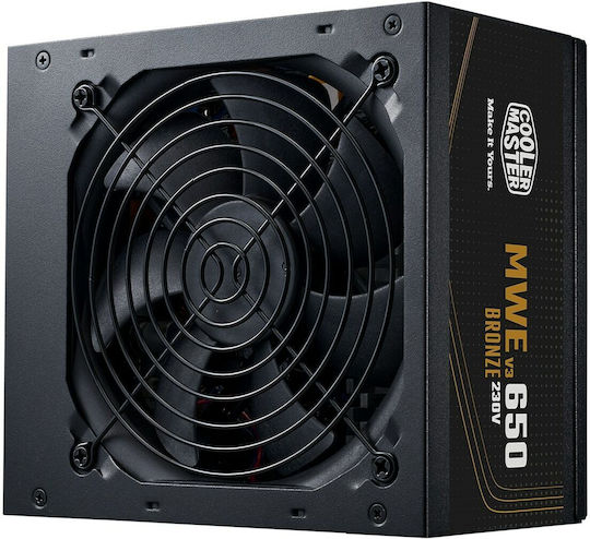 MWE 650 Bronze V3 650W Black Computer Power Supply Full Wired 80 Plus Bronze
