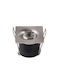 Laura Mat Chrome Led Ceiling Spot 1w 70lm Neutral Light 4200k Square 85-265v Aluminum