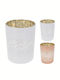 Decorative Tealight Candle Holder Metal Cup Stars White 10x10x13cm