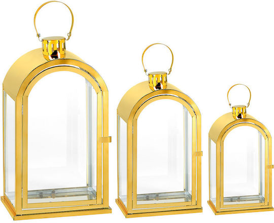 Metal Decorative Lanterns Set of 3