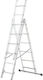 Triplu Scara combinata Aluminiu 3x6