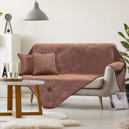 Beauty Home Față De Pernă Art 8405 Din Catifea Roșcată 42x42 Cm