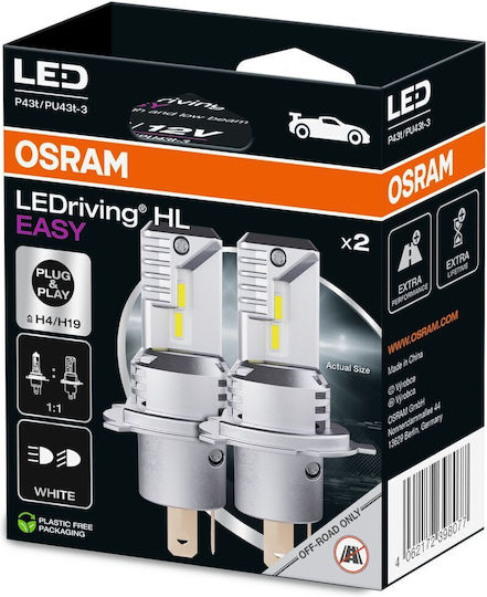 Osram Lamps Car H19 / H4 LED 6000K Cold White 12V 19W 2pcs